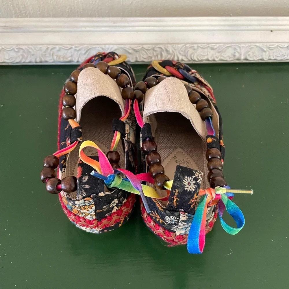 Festive colorful Boho Flats - Picture 5 of 9